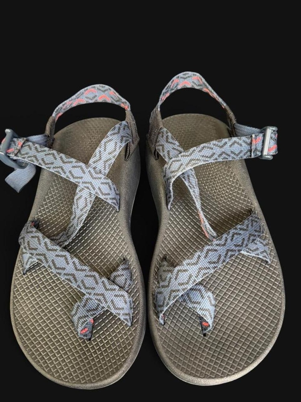 Chaco Men’s Black Patterned Strap Sandals